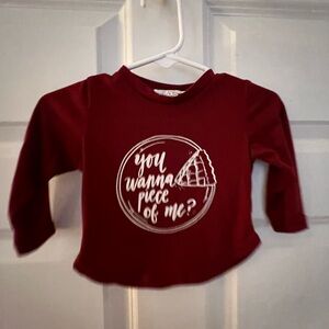 Women's Bailey's Blossoms maroon long sleeve